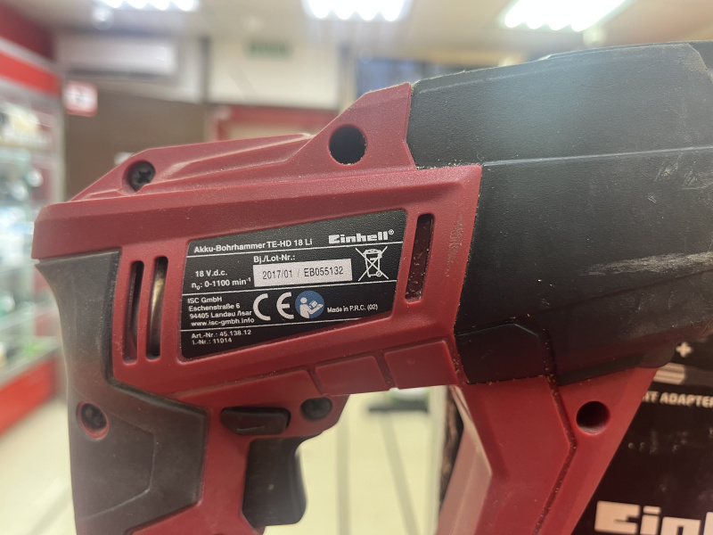 Перфоратор Einhell te-hd 18 li